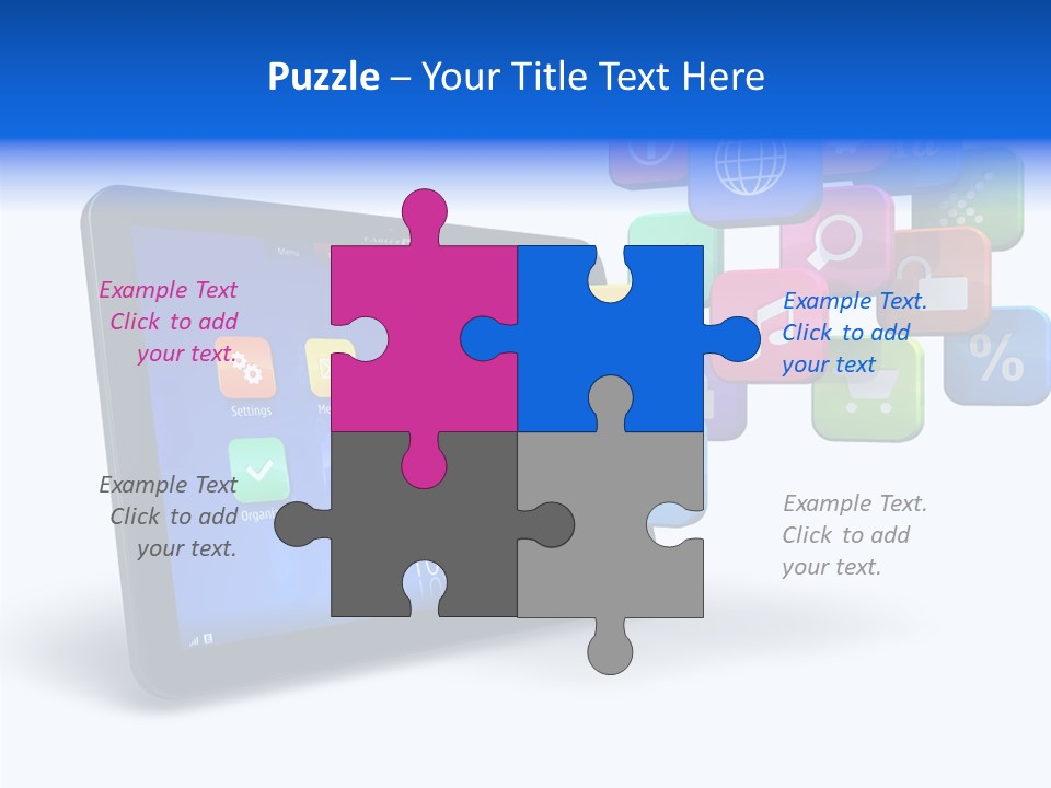Mobile Computer Laptop PowerPoint Template