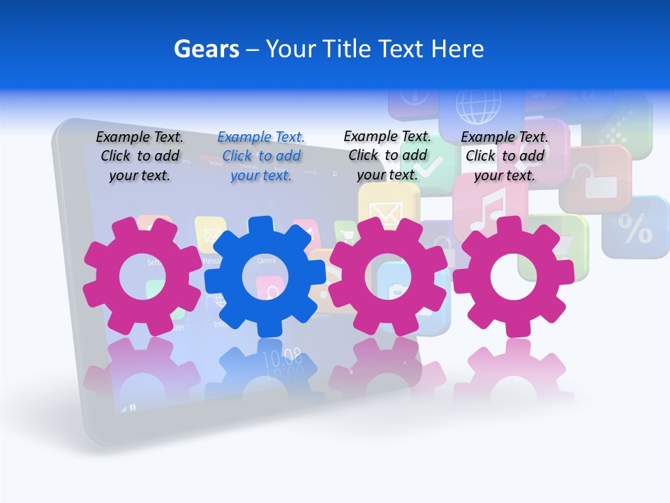 Mobile Computer Laptop PowerPoint Template