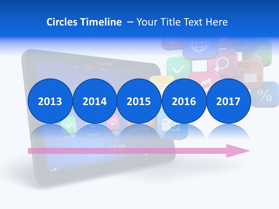 Mobile Computer Laptop PowerPoint Template