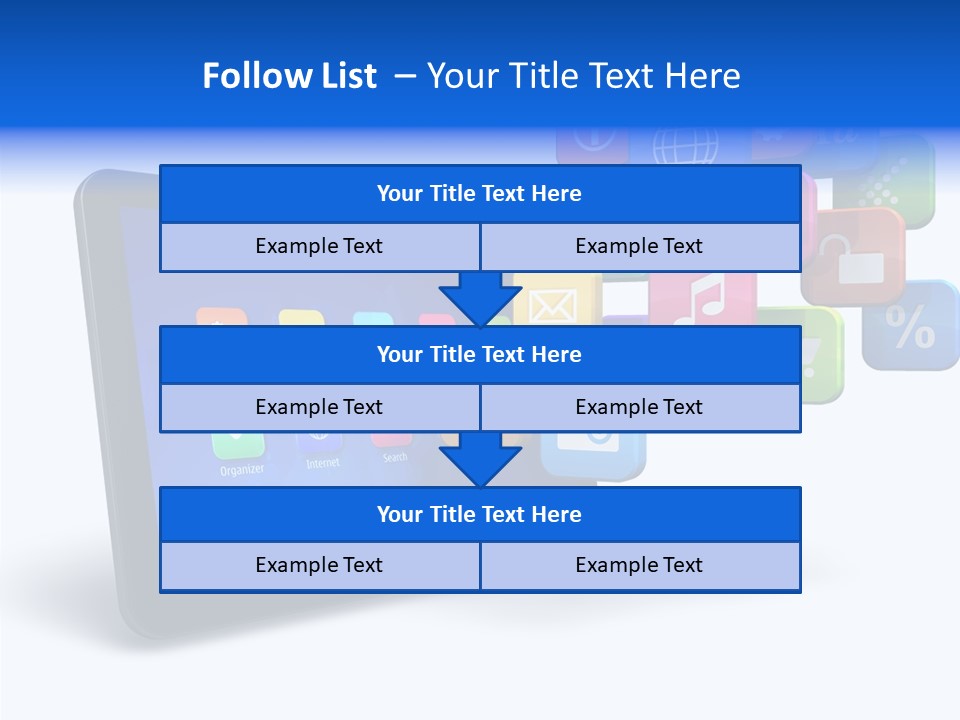 Mobile Computer Laptop PowerPoint Template