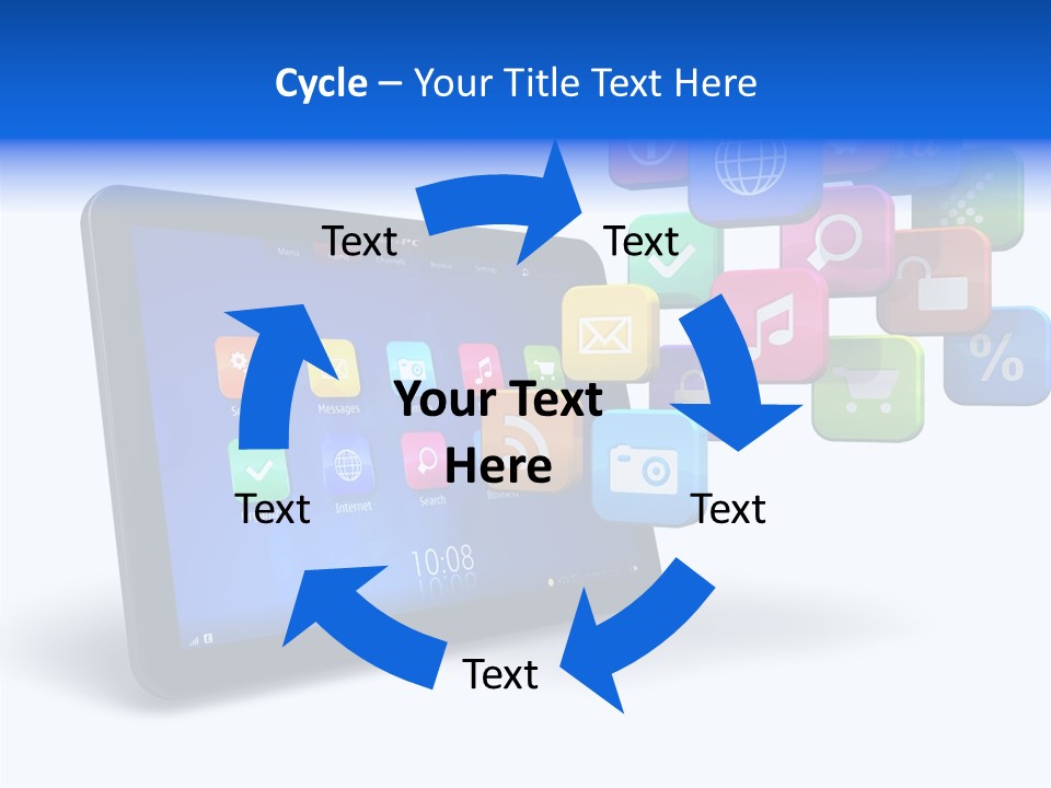 Mobile Computer Laptop PowerPoint Template