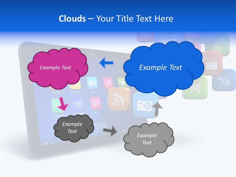 Mobile Computer Laptop PowerPoint Template