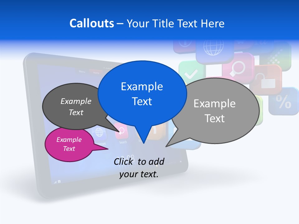 Mobile Computer Laptop PowerPoint Template