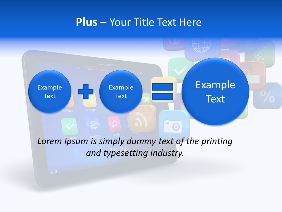 Mobile Computer Laptop PowerPoint Template