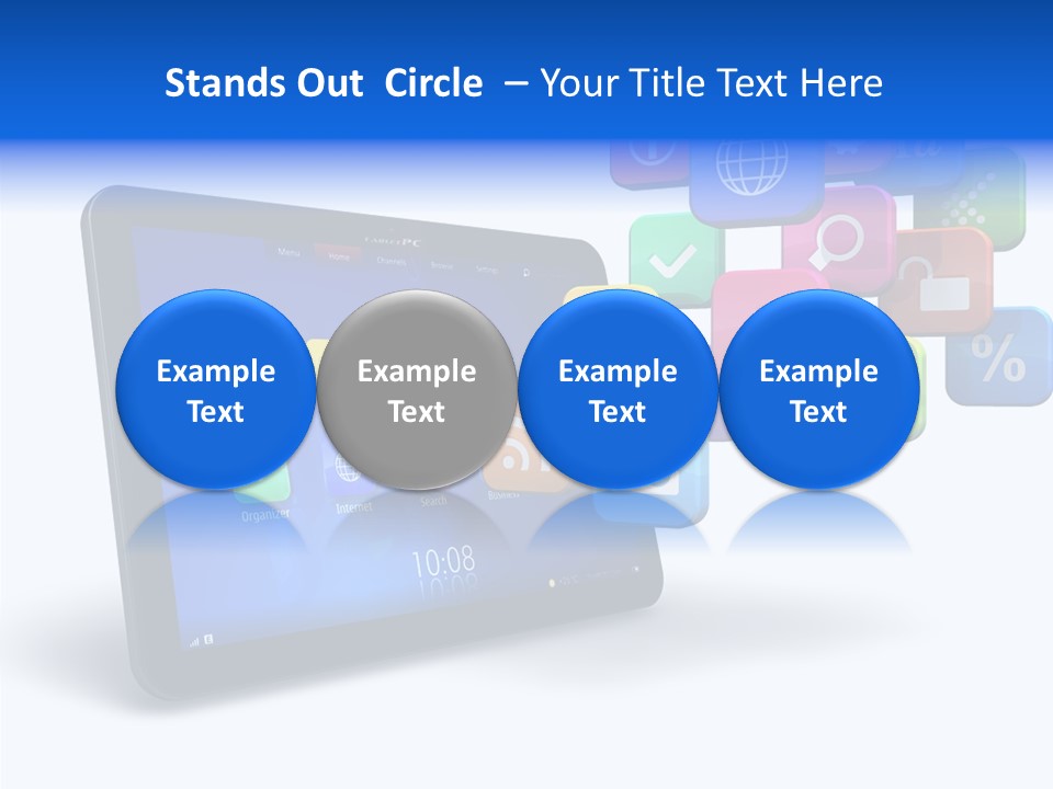 Mobile Computer Laptop PowerPoint Template