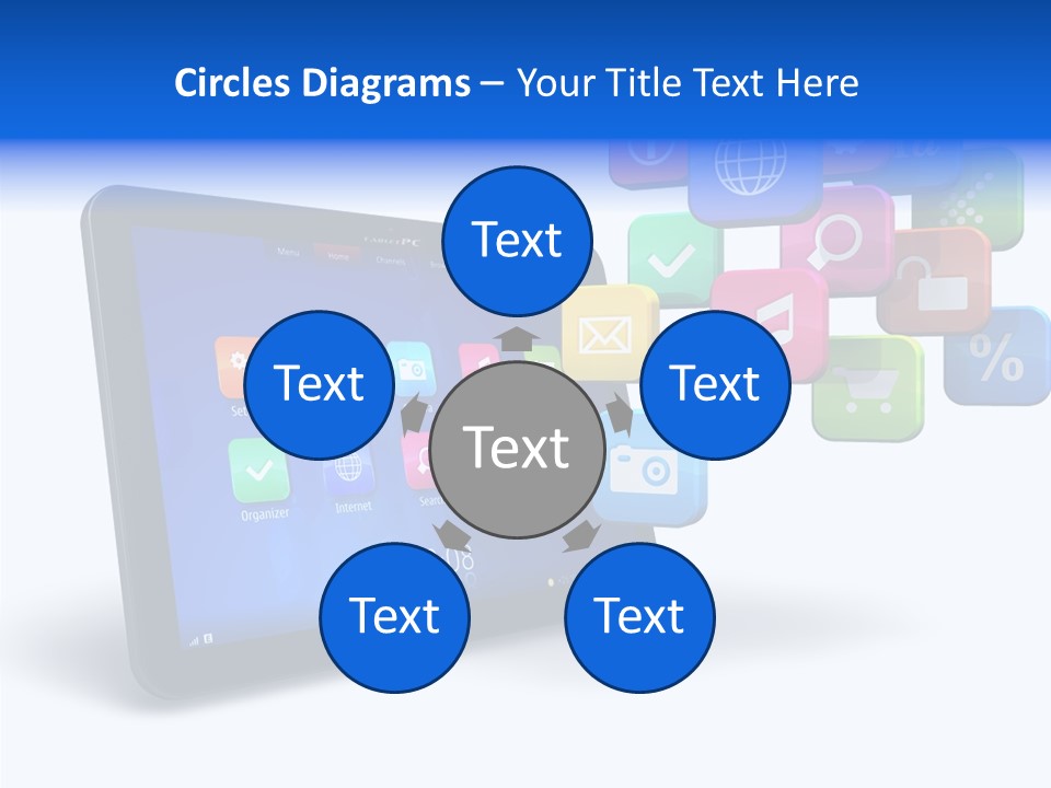 Mobile Computer Laptop PowerPoint Template