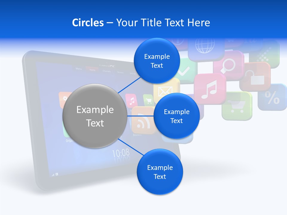 Mobile Computer Laptop PowerPoint Template