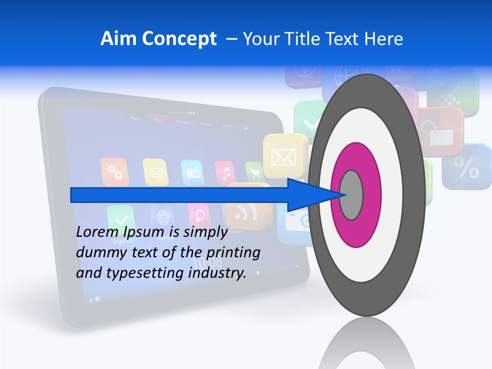 Mobile Computer Laptop PowerPoint Template