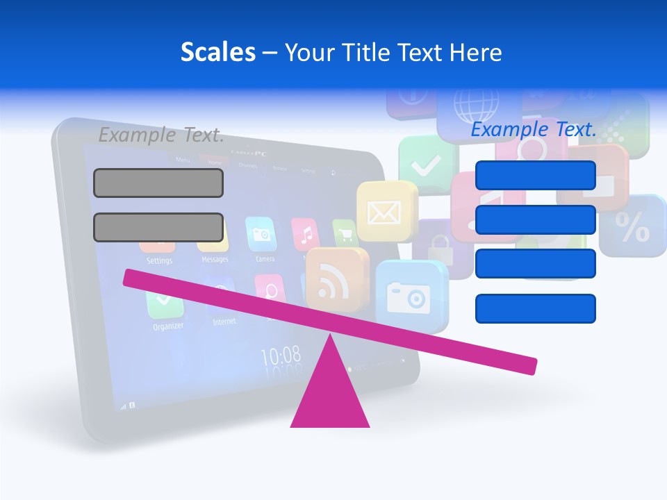 Mobile Computer Laptop PowerPoint Template