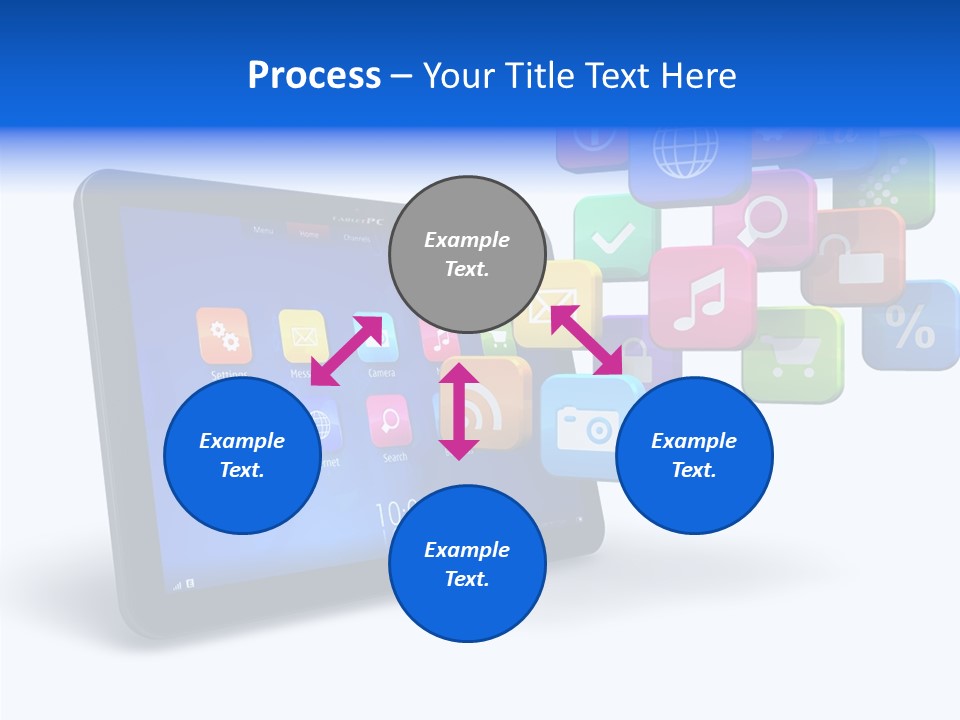 Mobile Computer Laptop PowerPoint Template