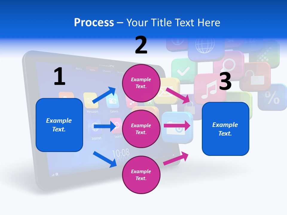 Mobile Computer Laptop PowerPoint Template