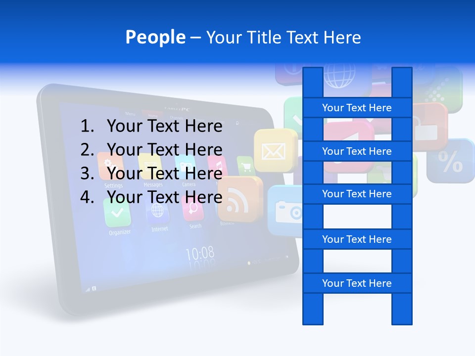 Mobile Computer Laptop PowerPoint Template