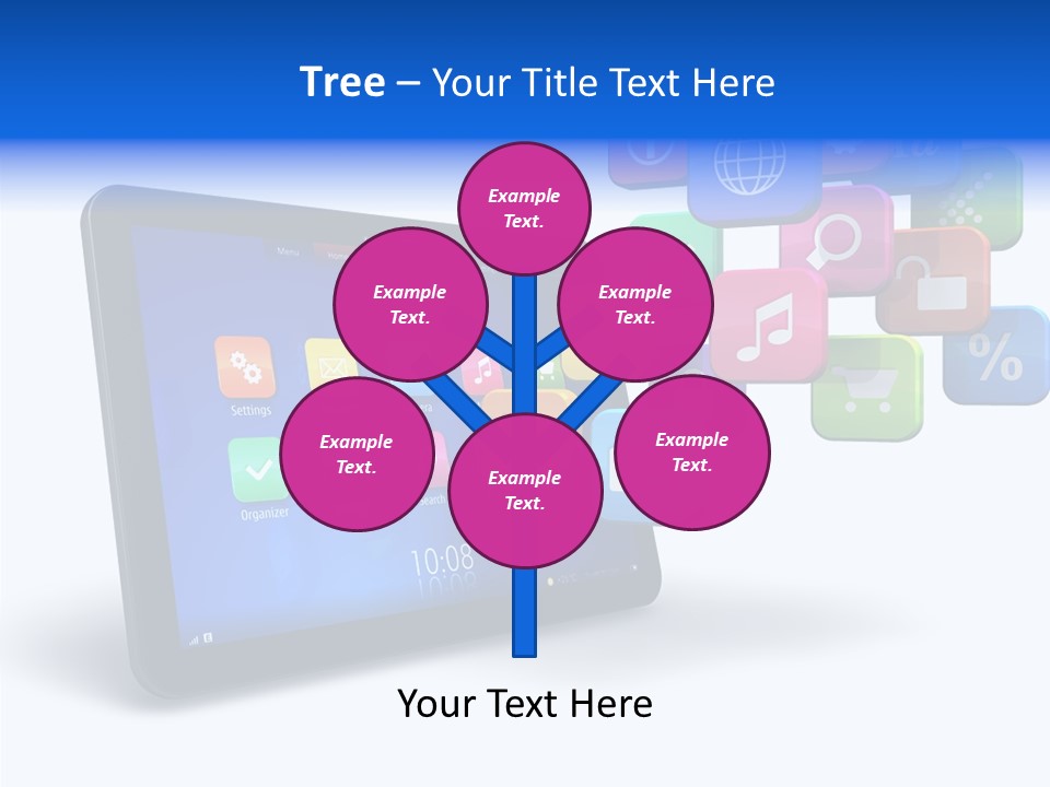 Mobile Computer Laptop PowerPoint Template