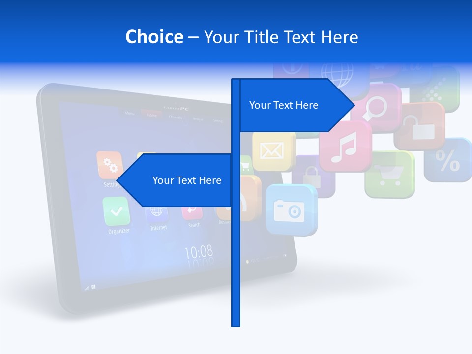 Mobile Computer Laptop PowerPoint Template