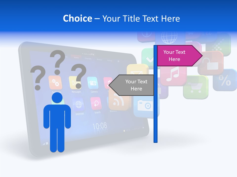 Mobile Computer Laptop PowerPoint Template