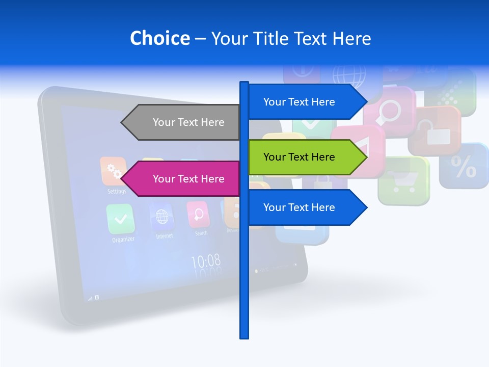 Mobile Computer Laptop PowerPoint Template