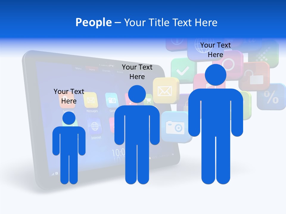 Mobile Computer Laptop PowerPoint Template