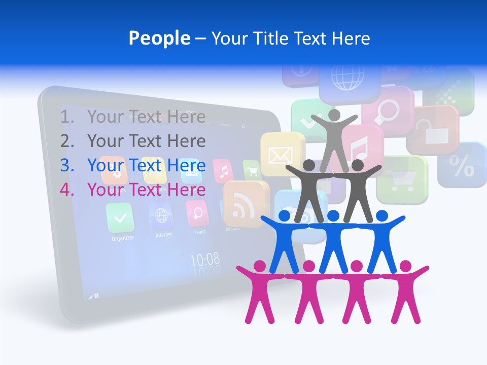 Mobile Computer Laptop PowerPoint Template