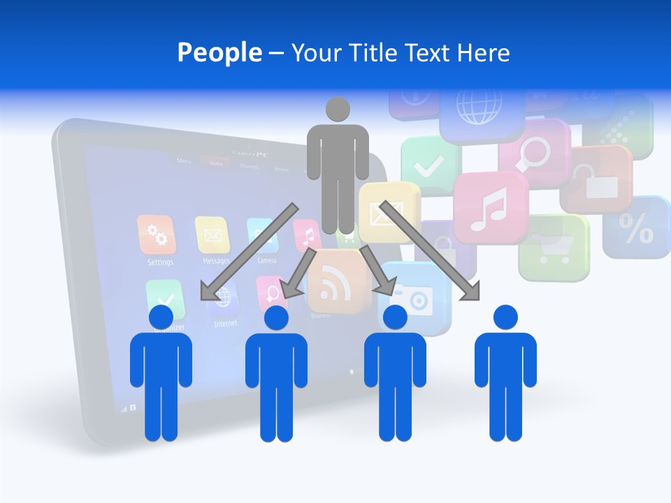 Mobile Computer Laptop PowerPoint Template