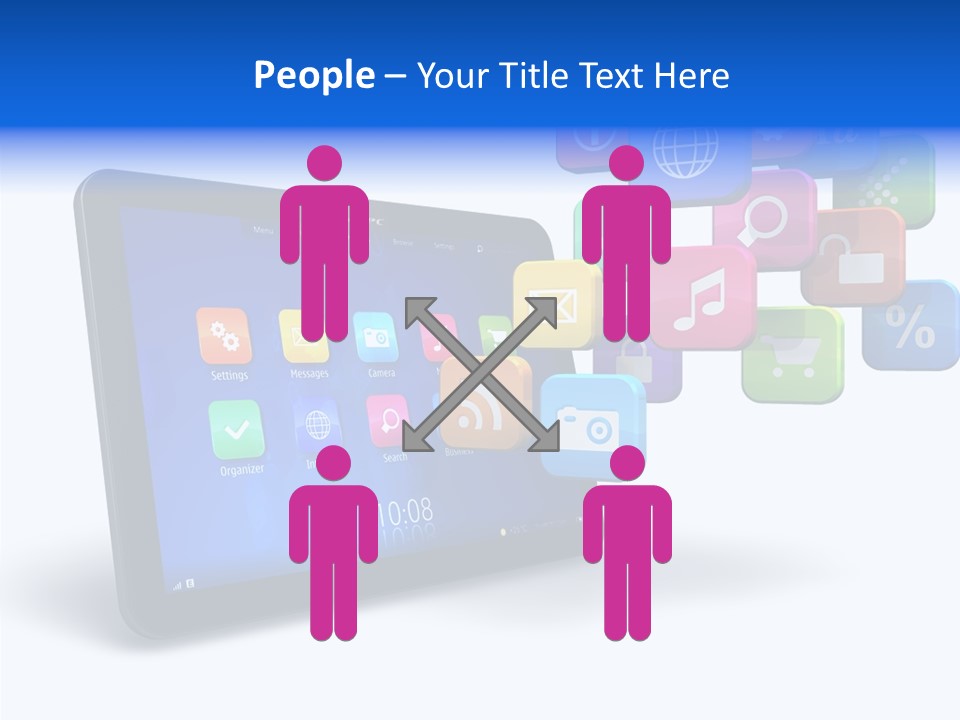 Mobile Computer Laptop PowerPoint Template