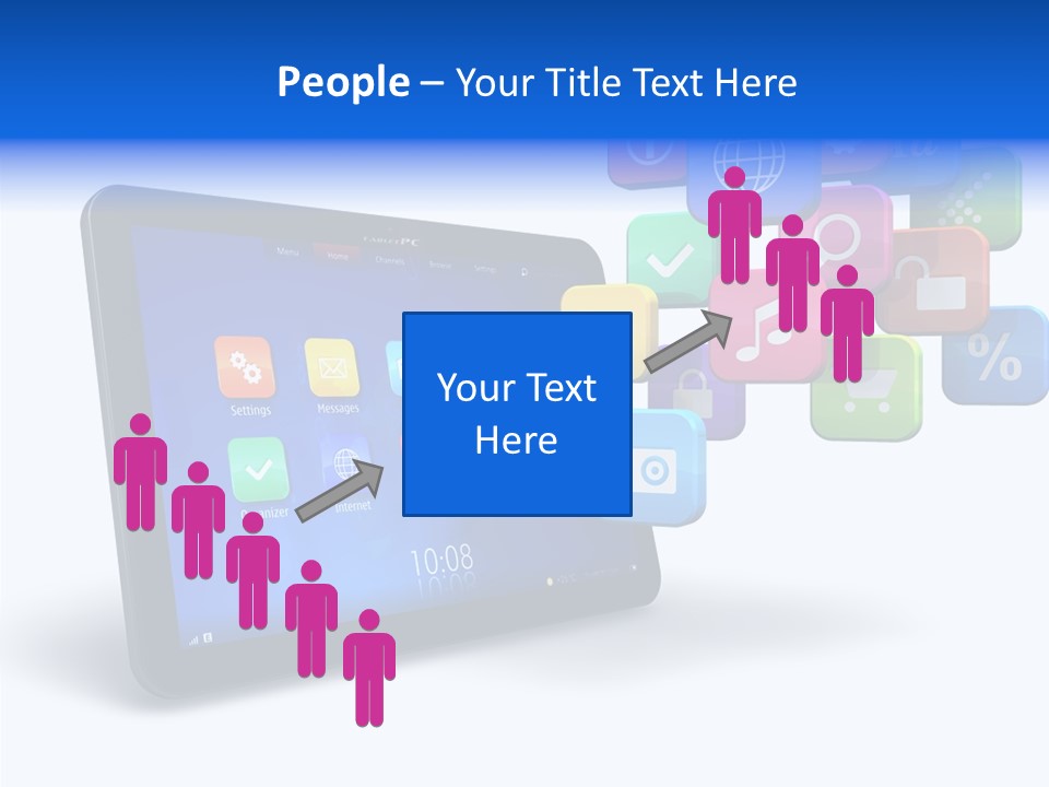 Mobile Computer Laptop PowerPoint Template