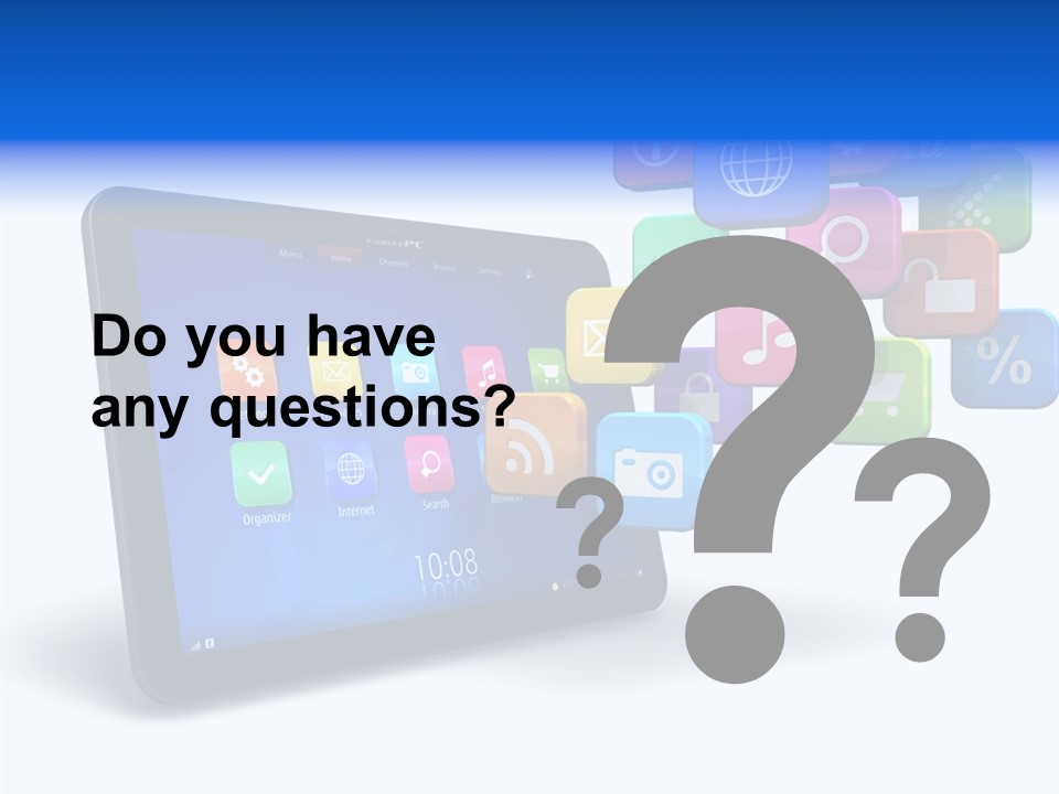 Mobile Computer Laptop PowerPoint Template