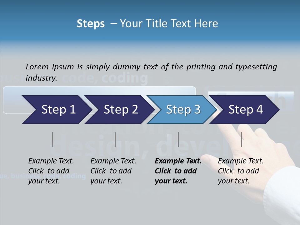 Symbol Concept Hand PowerPoint Template
