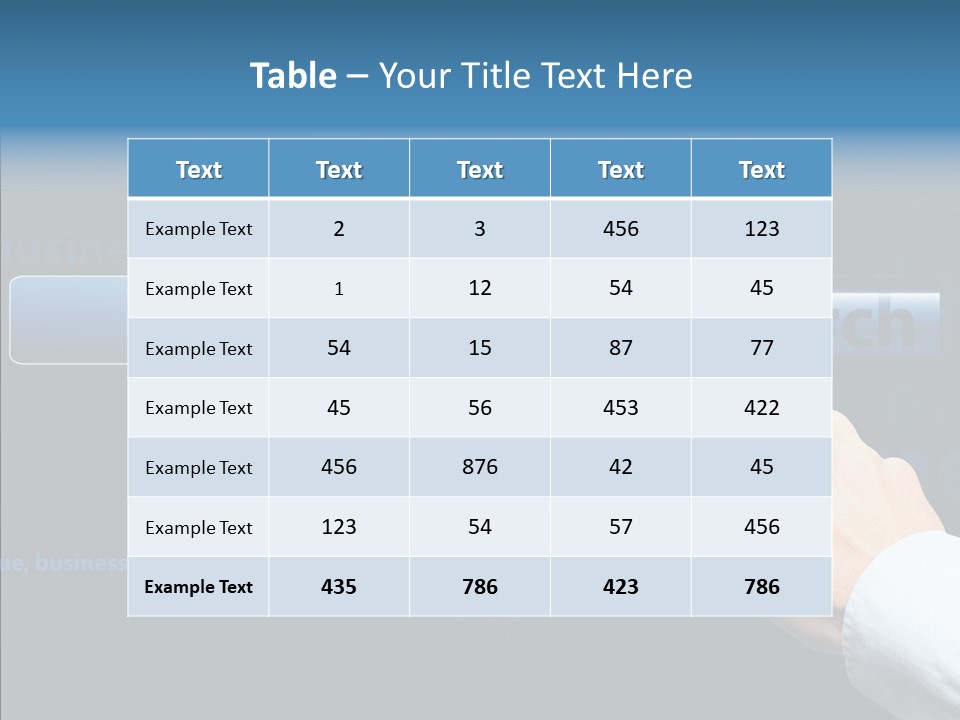 Symbol Concept Hand PowerPoint Template
