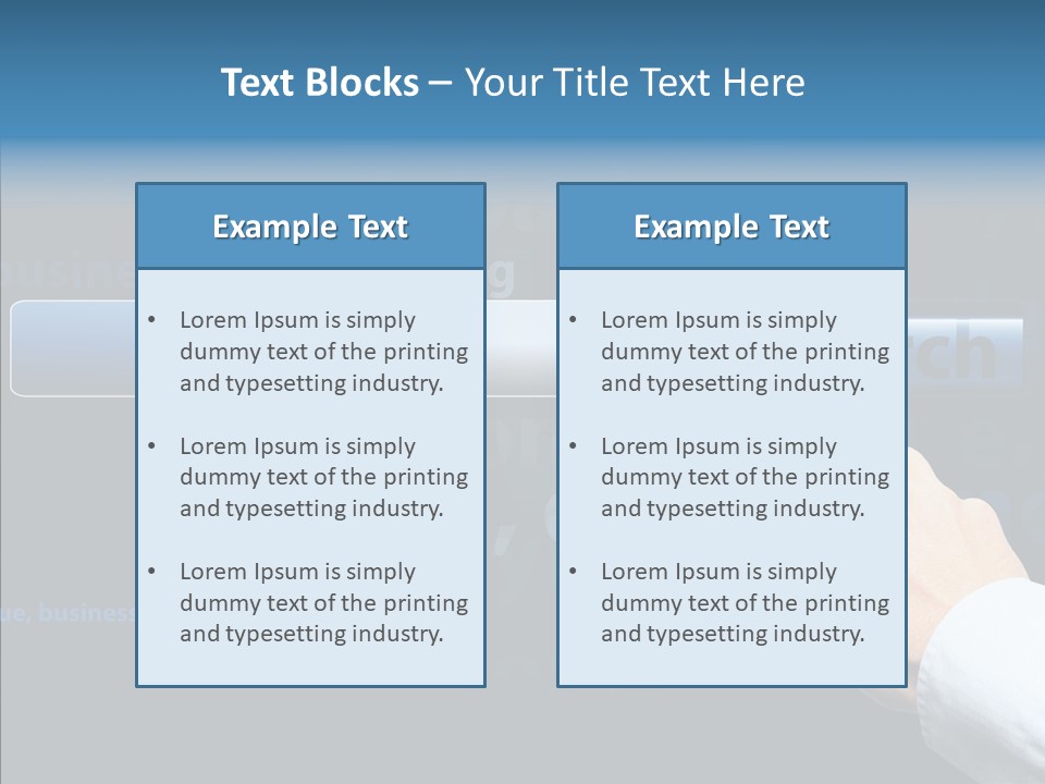Symbol Concept Hand PowerPoint Template