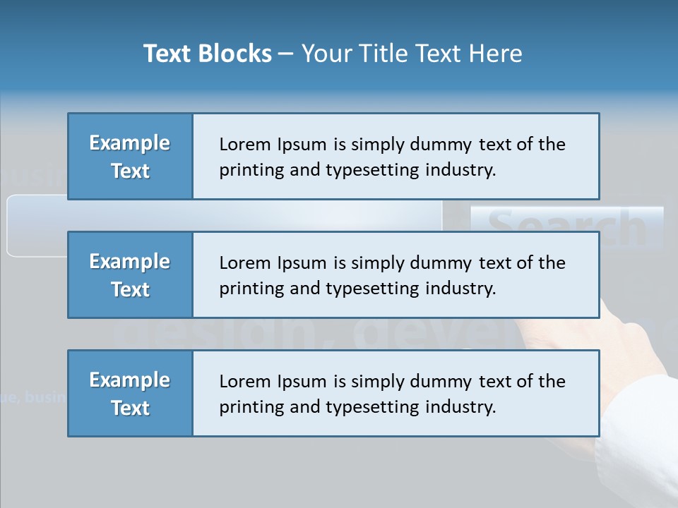 Symbol Concept Hand PowerPoint Template