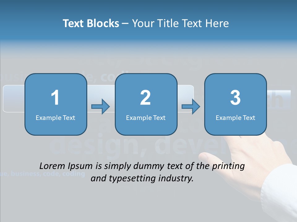 Symbol Concept Hand PowerPoint Template