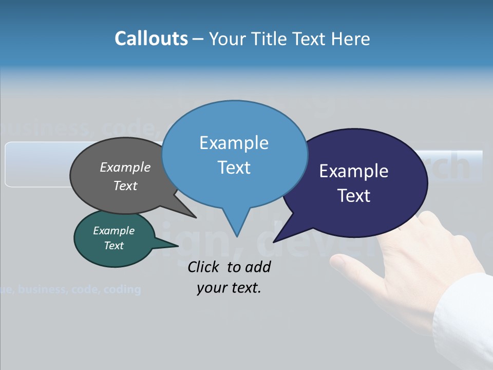 Symbol Concept Hand PowerPoint Template