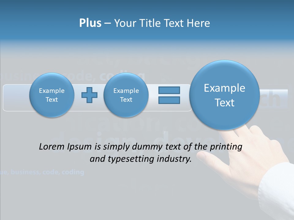 Symbol Concept Hand PowerPoint Template