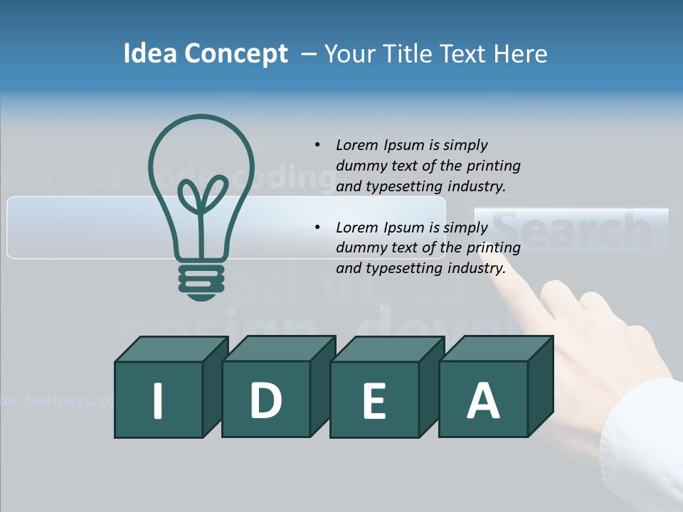 Symbol Concept Hand PowerPoint Template