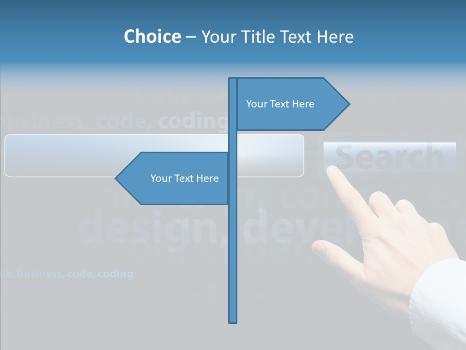 Symbol Concept Hand PowerPoint Template