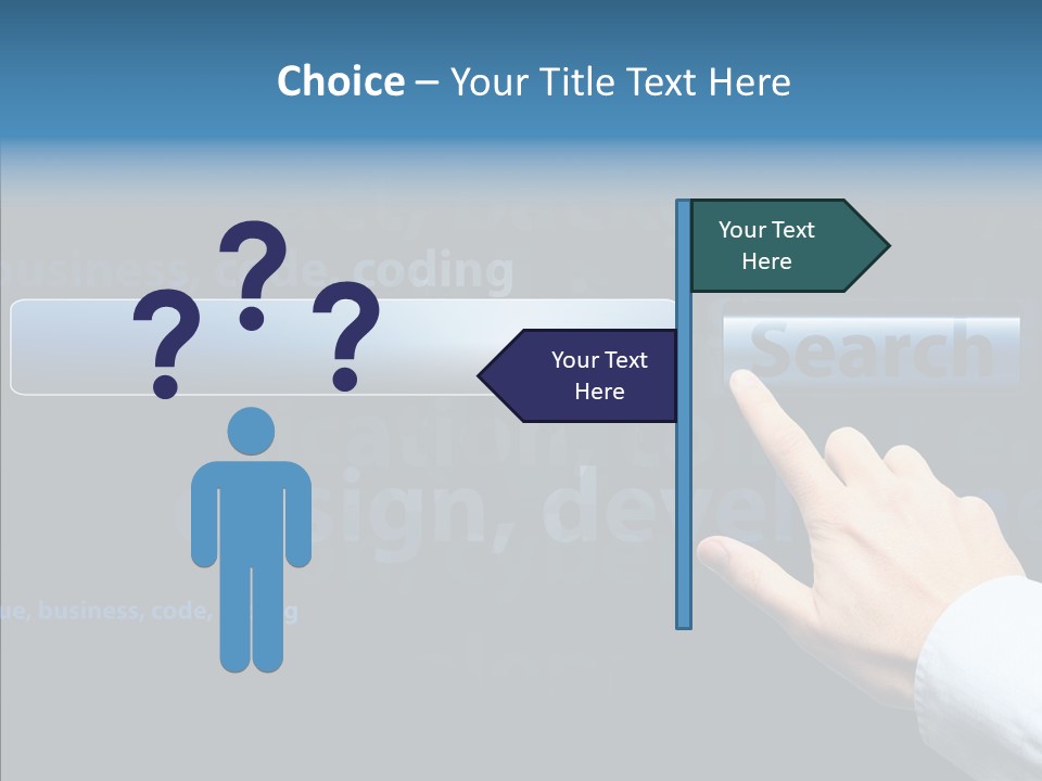 Symbol Concept Hand PowerPoint Template