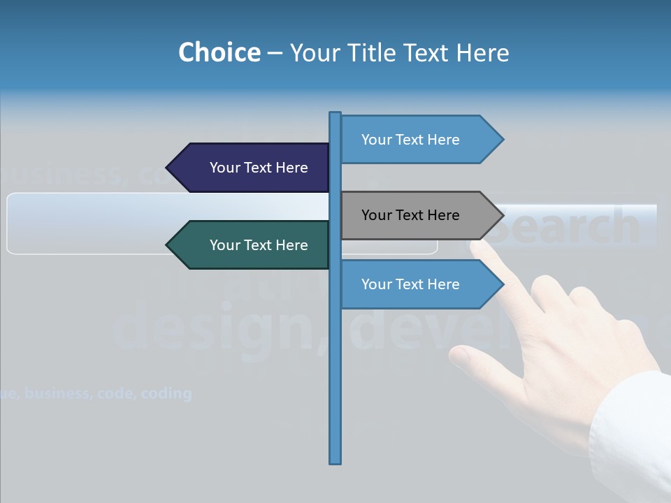 Symbol Concept Hand PowerPoint Template