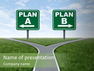 Pathway Change Business Plan PowerPoint Template