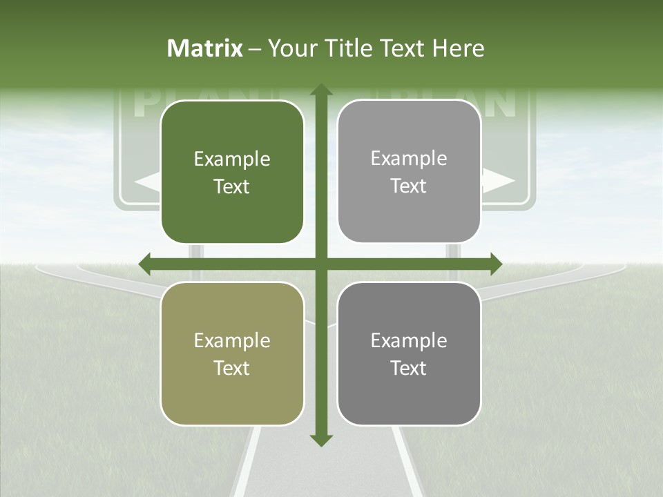 Pathway Change Business Plan PowerPoint Template