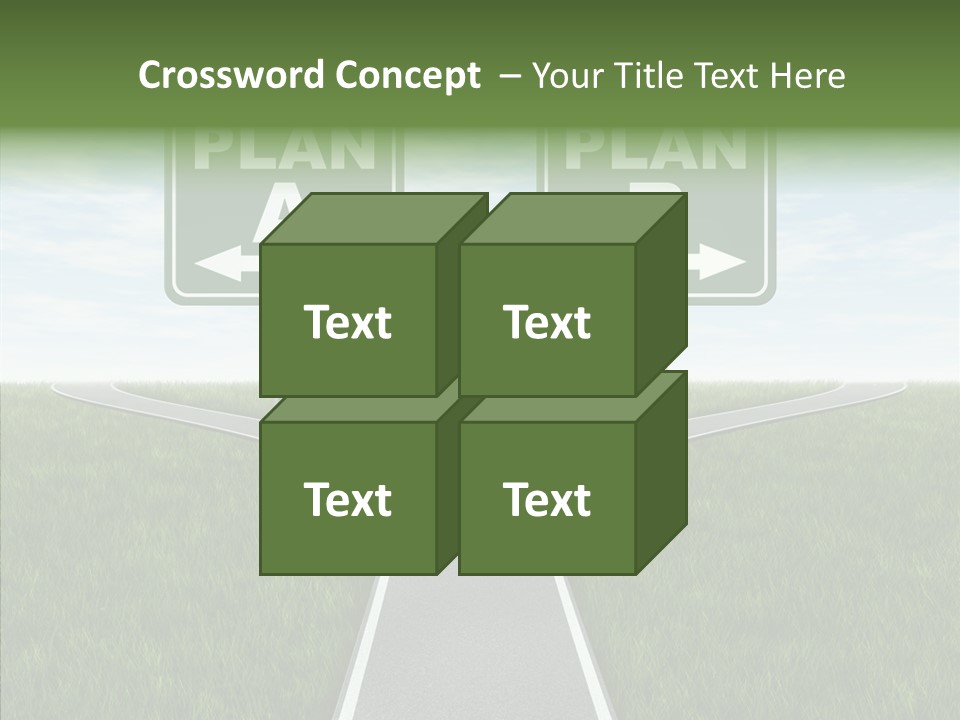 Pathway Change Business Plan PowerPoint Template