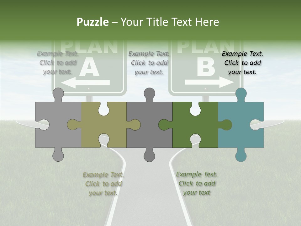 Pathway Change Business Plan PowerPoint Template