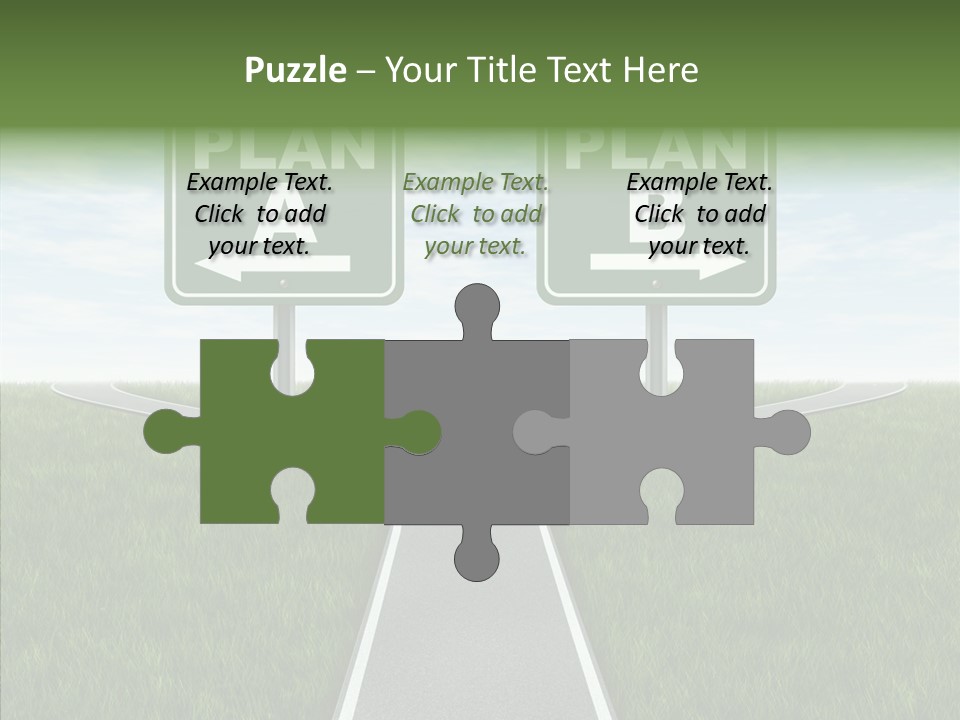 Pathway Change Business Plan PowerPoint Template