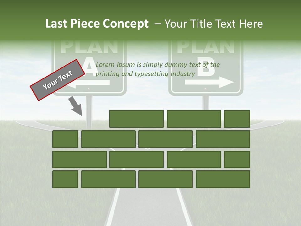 Pathway Change Business Plan PowerPoint Template