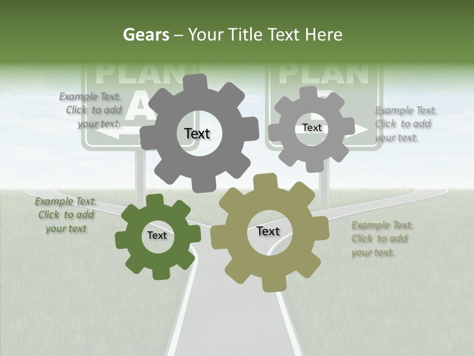 Pathway Change Business Plan PowerPoint Template