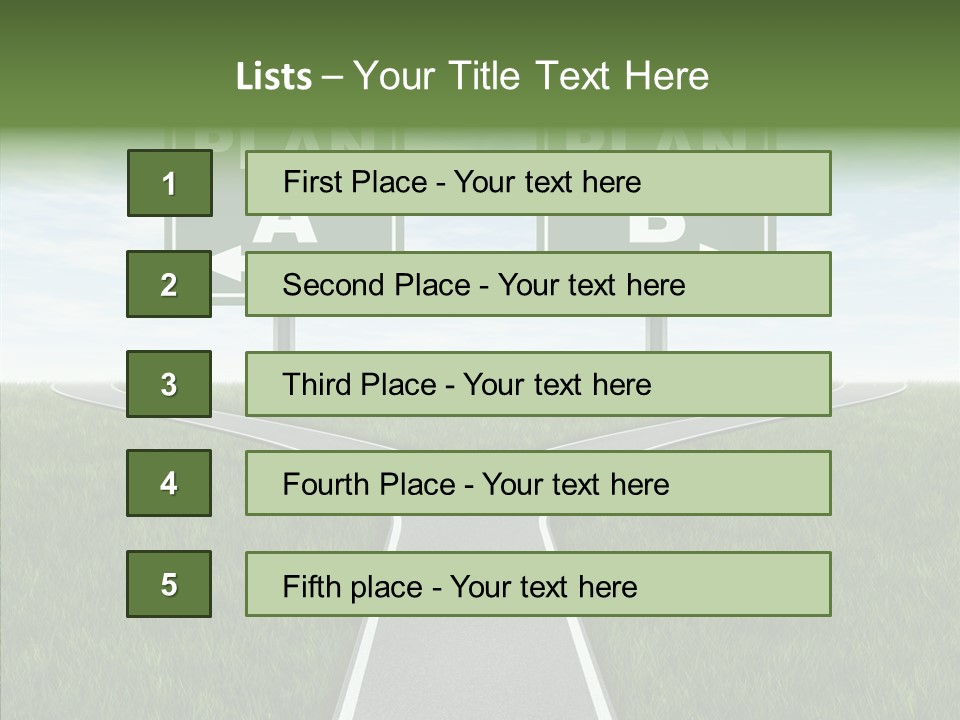 Pathway Change Business Plan PowerPoint Template