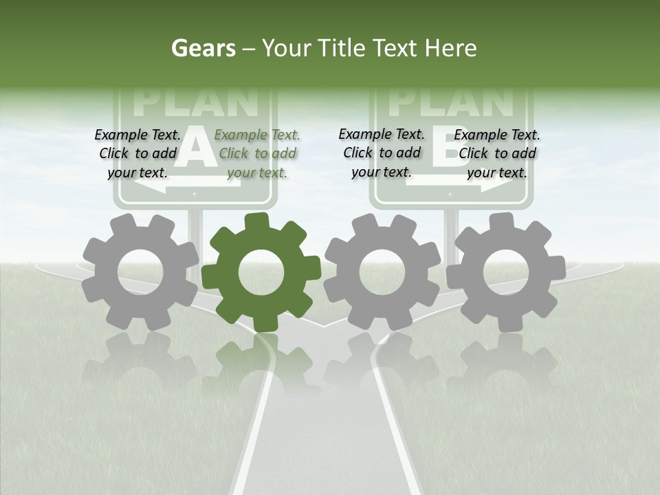 Pathway Change Business Plan PowerPoint Template