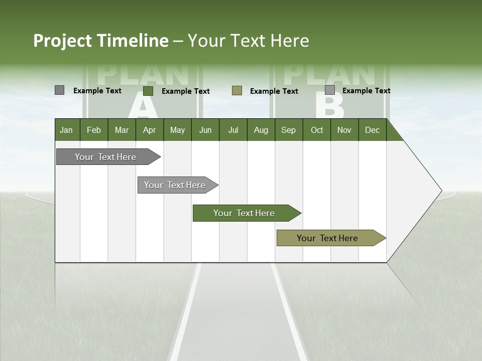 Pathway Change Business Plan PowerPoint Template