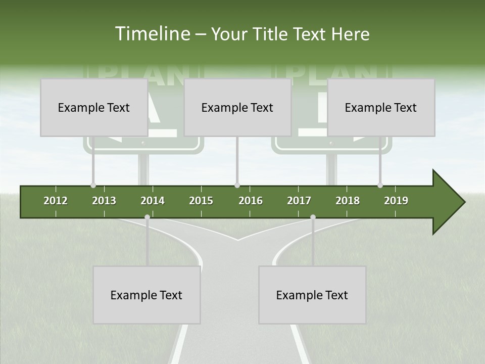 Pathway Change Business Plan PowerPoint Template