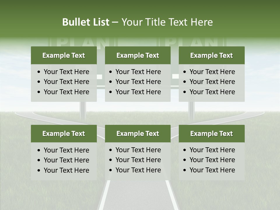 Pathway Change Business Plan PowerPoint Template