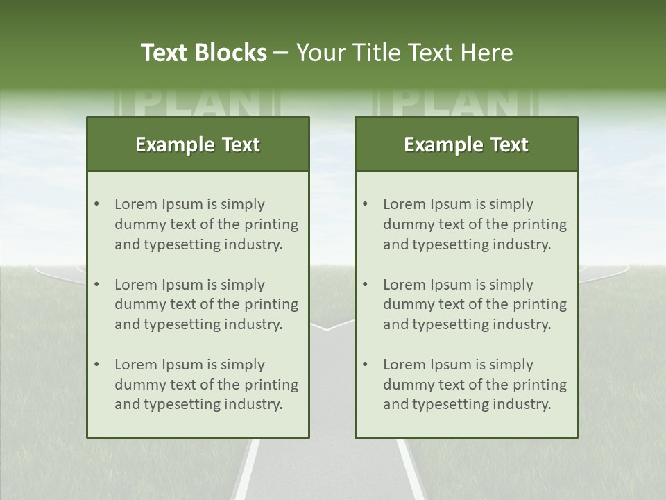 Pathway Change Business Plan PowerPoint Template